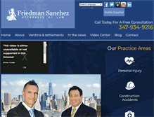 Tablet Screenshot of friedmansanchez.com